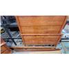 Image 9 : Antique Dresser with Mirror, Cabinet, and Full-Size Bed Frame