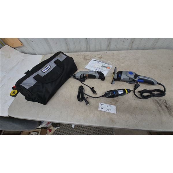 Dremel Trio, Multi-Max, and 300 Series Rotary Tool; Dremel Bag, Manuals
