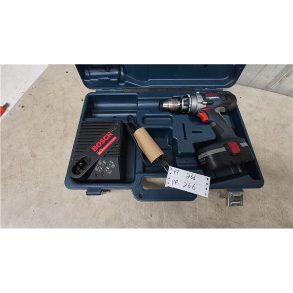 Bosch Brute 18V Cordless Drill, 30-Minute Charger, and Hard Case