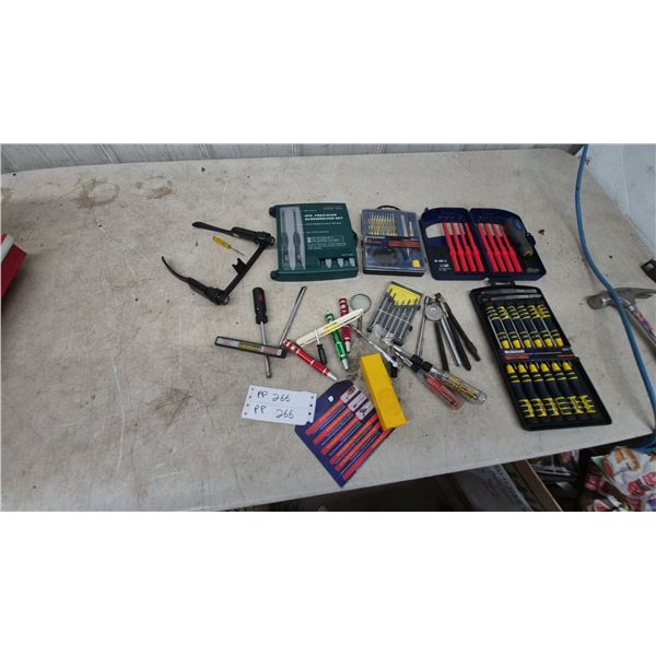 Assorted Screwdriver Sets and Tools: Mastercraft Precision Screwdriver Set, Jonnesway 6-Pc.