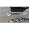 Image 2 : Craftsman 3/4” Drive Ratchet and Sockets, 12-Point Deep Well and Standard with tool box