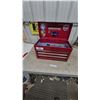 Image 1 : Red Metal Tool Box with Sockets, Ratchets, and Torque Wrench