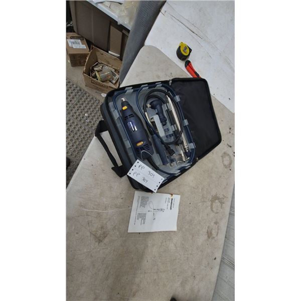 Mastercraft Deluxe Rotary Tool Kit, Model 054-4798-2, with Flex Shaft and Attachments
