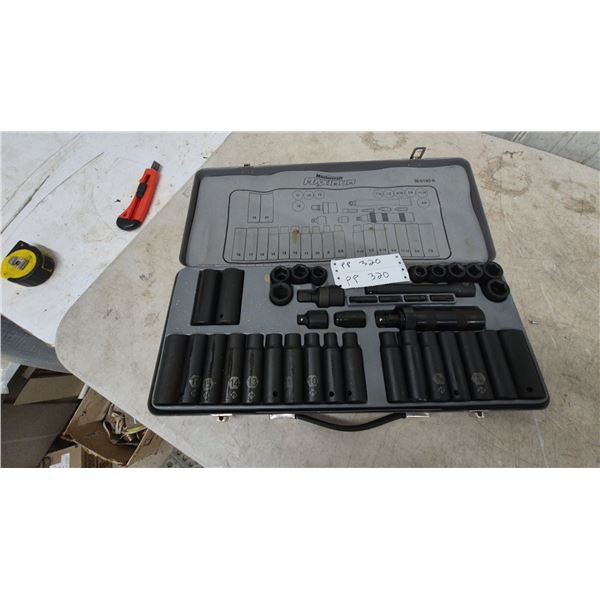 Mastercraft Maximum Socket Set with Case, Impact Sockets, Extensions