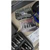 Image 5 : Large Metal Cantilever Tool Box, Socket Sets, Hex Key Sets, Bit Sets