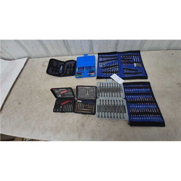 Assorted Tool Sets: Mastercraft Driver and Bits, Pro-Tek Bit Sets