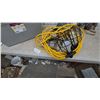 Image 2 : Storage Solutions 21.1 Gallon Storage Tote and jobsite construction Lights with Caged Bulbs