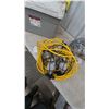 Image 3 : Storage Solutions 21.1 Gallon Storage Tote and jobsite construction Lights with Caged Bulbs