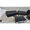 Image 3 : Realistic Five Band Stereo Frequency Equalizer, M-Audio Speakers, and Headphones