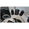 Image 6 : Realistic Five Band Stereo Frequency Equalizer, M-Audio Speakers, and Headphones