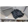 Image 4 : Large Grey Storage Tote and large Black Tarp with Grommets