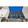 Image 6 : Fastenal 4-Drawer Metal Storage Cabinet with Contents tools and hardware, 20”×15”×16”