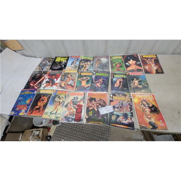 22 Vampirella Comics, Star Wars, Heavy Metal, and Storm