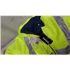 Image 3 : Thinsulate Hi-Vis Jacket, Size Medium, and Hi-Vis Vests