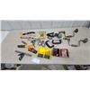 Image 1 : Assorted Hand Tools: Hand Drills, C-Clamps, Drill Bit Sets, Bostitch Stapler