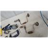 Image 2 : Assorted Hand Tools: Hand Drills, C-Clamps, Drill Bit Sets, Bostitch Stapler