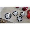 Image 2 : OE Pro-Series Brake Shoes and pads BFS855, 4 Touten Wheel Hub Caps, 2 Red Taillights and Mud flaps