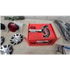 Image 4 : OE Pro-Series Brake Shoes and pads BFS855, 4 Touten Wheel Hub Caps, 2 Red Taillights and Mud flaps