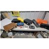 Image 1 : Assorted Cases and Tools: Bosch Bag, Eliminator LED Work Light, Black Briefcase