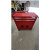 Image 1 : Red Rolling Tool Chest with Two Drawers, Two-Door Cabinet, and 27”×12”×24”