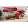 Image 3 : Assorted Christmas Decor: Tinsel Tree, LED Moose, Wreath, Stockings, Tinsel Cat, Lights
