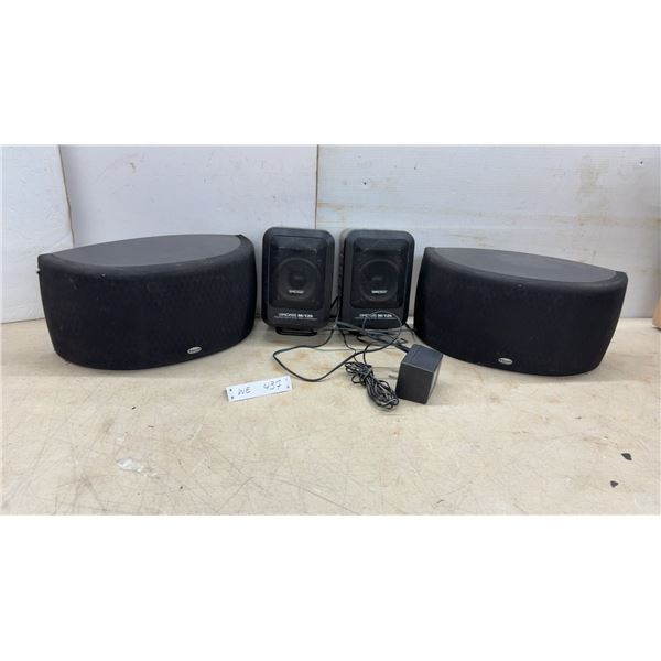 Klipsch Synergy S2 Surround Speakers and Koss M/125 Amplified Stereo Loudspeakers with Adapter