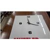 Image 3 : Muffler Centre Wall Clock with Marchmont Limited Lifetime Warranty Muffler Logo 12”×15”
