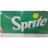 Image 5 : Coca-Cola and Sprite Metal Sign, R "Enjoy Coca-Cola" and "Sprite Trade Mark Reg. 10”×48”