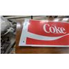 Image 3 : Vintage "Drink Coke" Red Metal Advertising Sign 10”×22”