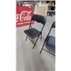 Image 3 : Pair of Black Folding Chairs