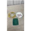 Image 6 : Vintage Tobacco Tins, Premier Supermatic Cigarette Roller, Ashtrays, and Vogue Strips Papers