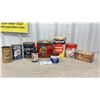 Image 1 : Vintage Household Tins, Ice In Cans, Active dry Yeast