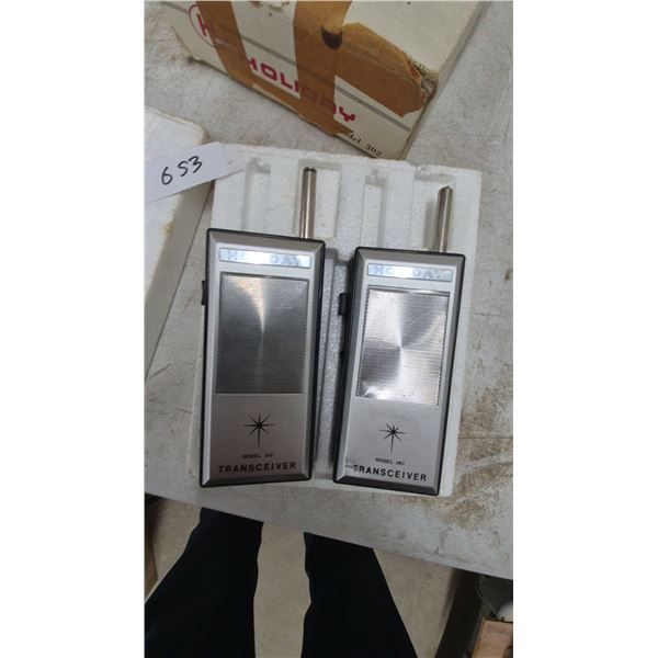 Holiday Solid State Transceiver, Model 302, 3 Transistors, Pair in Original Pkg.