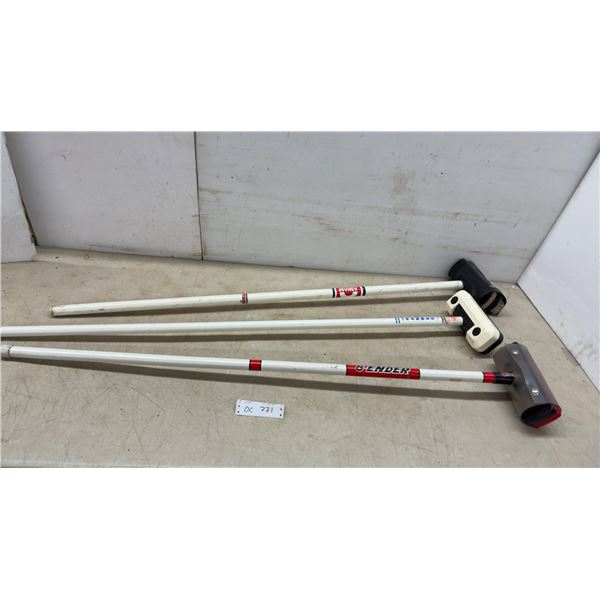 Asham, Hammer, and 8-Ender Tranzformer Curling Brooms, Set of 3