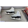 Image 4 : Ladies Figure Skates, Sz 4 and 7, Mens Skates, Sz 11, Wicker Basket, Devisys Ice Cleats