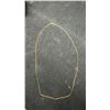 Image 3 : 10K Gold Box Chain Necklace, total weight 2.03 Grams