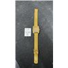Image 1 : Gold-Plated Men's Wristwatch, Cushion Case, Date Window, Mesh Bracelet