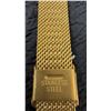 Image 5 : Gold-Plated Men's Wristwatch, Cushion Case, Date Window, Mesh Bracelet