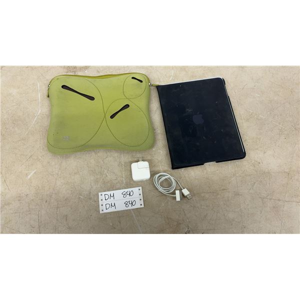First Generation Apple iPad with Case and Charger