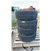 Image 1 : Set of 4 Motomaster Total Terrain 255/70R16 All-Terrain Tires on 16” Five Bolt Aluminum Rims