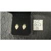 Image 1 : 18K Gold Plated 0.8CT Each Pear Cut Simulated Diamond Halo Stud Earrings
