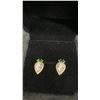 Image 2 : 18K Gold Plated 0.8CT Each Pear Cut Simulated Diamond Halo Stud Earrings