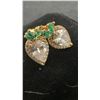 Image 5 : 18K Gold Plated 0.8CT Each Pear Cut Simulated Diamond Halo Stud Earrings
