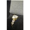 Image 3 : 14K Gold Plated 1.5ct Heart Cut Simulated Diamond Ring - Size 8
