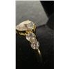 Image 6 : 14K Gold Plated 1.5ct Heart Cut Simulated Diamond Ring - Size 8