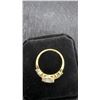 Image 7 : 14K Gold Plated 1.5ct Heart Cut Simulated Diamond Ring - Size 8