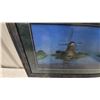 Image 3 : Framed Print of Windmills by G. Boonstra, 2002. 36”×22”