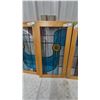 Image 4 : Four Stained Glass Panels in Wood Frames, 30” x 16” Frame