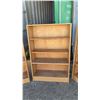 Image 3 : Three Light-Colored Plywood Bookshelves With Adjustable Shelves, 48 × 32 × 12”