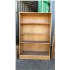 Image 4 : Three Light-Colored Plywood Bookshelves With Adjustable Shelves, 48 × 32 × 12”